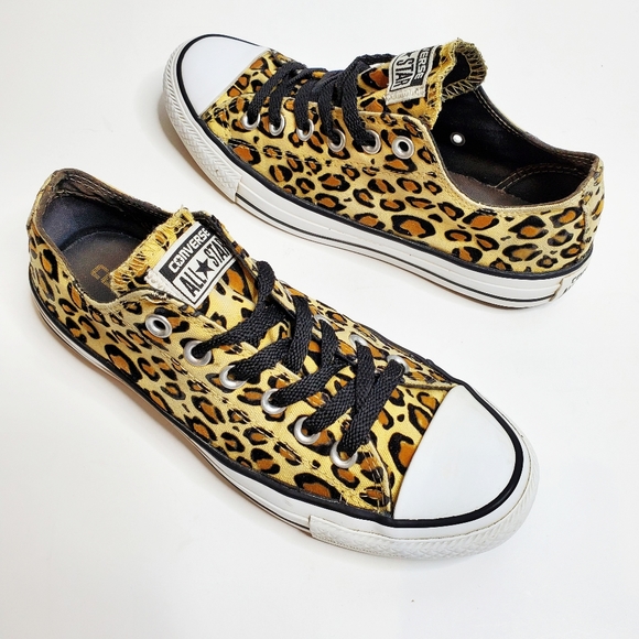 leopard print converse size 7